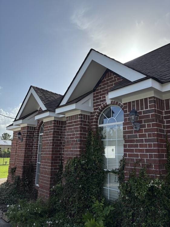 Exterior brick home