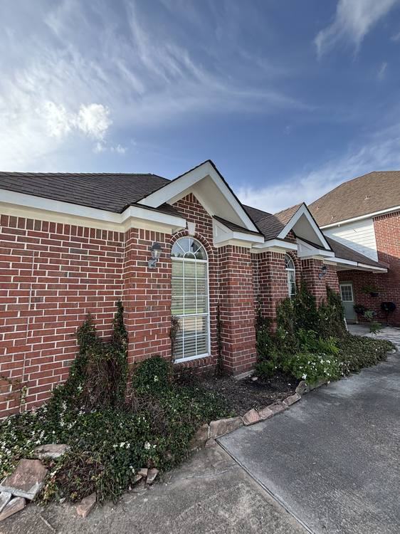 Brick home exterior